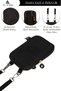 2-Piece Women's Waterproof Mini Phone Wallet and Passport Neck Strap Cross Shoulder Bag - 2