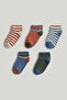 5 أزواج من الجوارب الرياضية المخططة