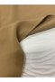 Milky Brown Crepe Fabric with Striped Texture Tok - 2