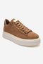 Borena Tan Suede Thick Soled Women's Casual Sports Shoes - 3