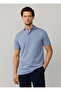 Blue Pure Cotton Men Premium Polo T-Shirt - 5