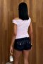 Women's Lace Blouse with Lining and Draped Tie Detail - New Season - 6