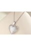 Silver Color Patterned Women's Memory Necklace 316L Stainless Steel Gift - 7