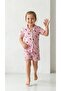Girl's 4,5,6,7,8,9,10,11 Years Old Summer Pajama Set 30/1 Single Jersey 100% Cotton