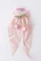 Girl's Automatic Buckle with Hanging Tulle and Tulip Figure - 2