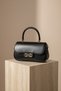 Gold Buckle Detailed Galvin Women's Crossbody Bag Black