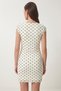 Polka Dot Tie-Up Summer Tulle Dress Lfw0019 Ecru - 6
