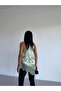 Women's Cagla Halter Neck Satin Blouse with Lace at the Bottom - 3