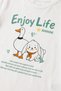 Girls Enjoy Life Printed Short Sleeve T-Shirt and Leggings Set - 2