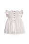 Organic Embroidered Bohemian Muslin Dress 2-10 Years Ecru - 2