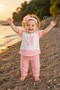 Baby Girl 3-Piece Set Teddy Bear Embroidered Bandana Top and Bottom Set 0 3 6 9 Months - 8
