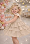 264 Girls' Stylish Ruffle Detailed Dress - 3