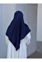 Premium Jacquard Oversized Scarf - Navy Blue - 5