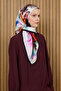Pink 90X90 Silk Crepe Satin Scarf