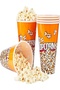 Popcorn Tub 24 oz –5 Piece Disposable Paper Popcorn Buckets for Movie Nights, Parties, Events & Cinemas – Eco-Friendly, Leak-Resistant, Food-Grade - 3