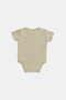 Natural Modal Cotton Newborn Double-Breasted Bodysuit Short Sleeve Snap Fastener Kimono Bodysuit L Forest Green - 4