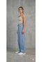 Karyıkama Palazzo Side Star Detailed Lycra-Free Cotton Pants (Order One Size Larger for a Comfortable Fit) - 2