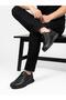 Men's oversized genuine leather orthopedic lightweight sole summer shoes with elastic detail - 2
