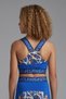 Modern Romance Floral Patterned Girl's Sports Crop Tank Top - 4