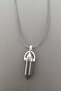 Hematite Natural Stone Pendant Original Gemstone Pendant Nails Cut Necklace - 6