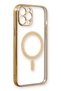 Ilkeshop New iPhone 12 Pro Case Magneticsafe Silicone (140100) - Gold - 2