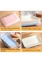 4 Colors Big Rectangular Dinner Plates Unbreakable Wheat Straw Plates, Reusable Durable Lightweight Salad Plate - 6