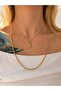 Colorful Shiny Stone Detailed Gold Necklace - 2