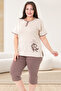 Plus Size Cotton Bermuda Women's Pajamas Set