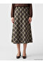 Plaid Skirt with Elastic Waist - 2