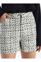 Standard Fit Plaid Women's Tweed Shorts - 3