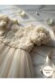 Girl's Dress with Rose Pattern - 3