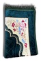 Green Patterned Plush Prayer Mat, Non-Slip Orthopedic Luxury Prayer Mat, Hajj Umrah Gift Prayer Mat, Thick Plush - 3