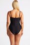 Women's Plus Size Swimsuit One Piece Strapless Removable Strap Sun Accessory Detailed Knitted Fabric - 5