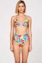 Women's Bikini Set Balconette Top Capless High Waist Slip Bottom Knitted Fabric Fruit Pattern Regular Fit - 4