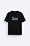 Greece Greece Printed Crew Neck Black T-Shirt T-Shirt