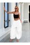 Women's Loose Elastic Waist Pants - High Waist Comfortable Fit Casual Stylish Bottom Wear - 2