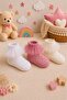 Organic Cotton Premium 3-Piece Baby Tulle Socks / Washable / Seamless