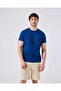 Cotton Blue Men's T-Shirt 6Sm5069 - 5