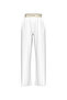 White Women's Pajama Bottom Logo Super Poplin Pant - 2