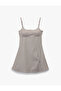 Slim Fit String Strap Mini Sports Dress with Window Detail - 3