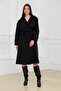 Long Draped Trench Coat with Pockets - 7