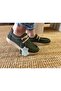 Women's Green Nubuck Leather Shoes - 6