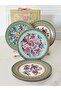 Porcelain Cake Plate Set of 6 19 cm Life