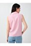Pink 100% Linen Sleeveless Slim Fit Shirt - 5