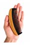 Wooden Body Horn Bone Comb with Sparse Teeth At-148 Handmade Comb 14 - 16 cm
