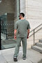 Morin Men's Nefti Oversize Draped Soft Touch Top and Bottom Set - 4