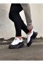 Jy507 Alone Lace-Up Leather Men's Casual Sneaker Shoes Cst White/Black - 3
