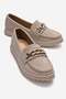 Non-Slip Colorful Chain Casual Women's Shoes Beige Suede
