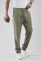 Trend Biz Regular Fit Elastic Cotton Linen Trousers - 2