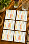 Antique Look Abstract Set of 6 Coasters - Uv Printed Mdf - 10X10 cm